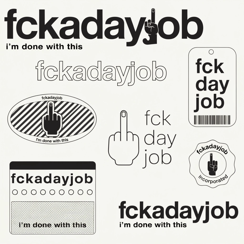 fckadayjob — i'm done with this design sheet