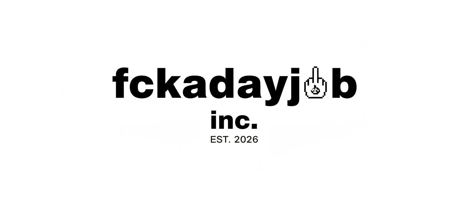 fckadayjob inc. — EST. 2026 pixel logo