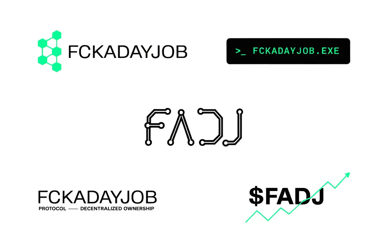 fckadayjob — tech and crypto logo designs