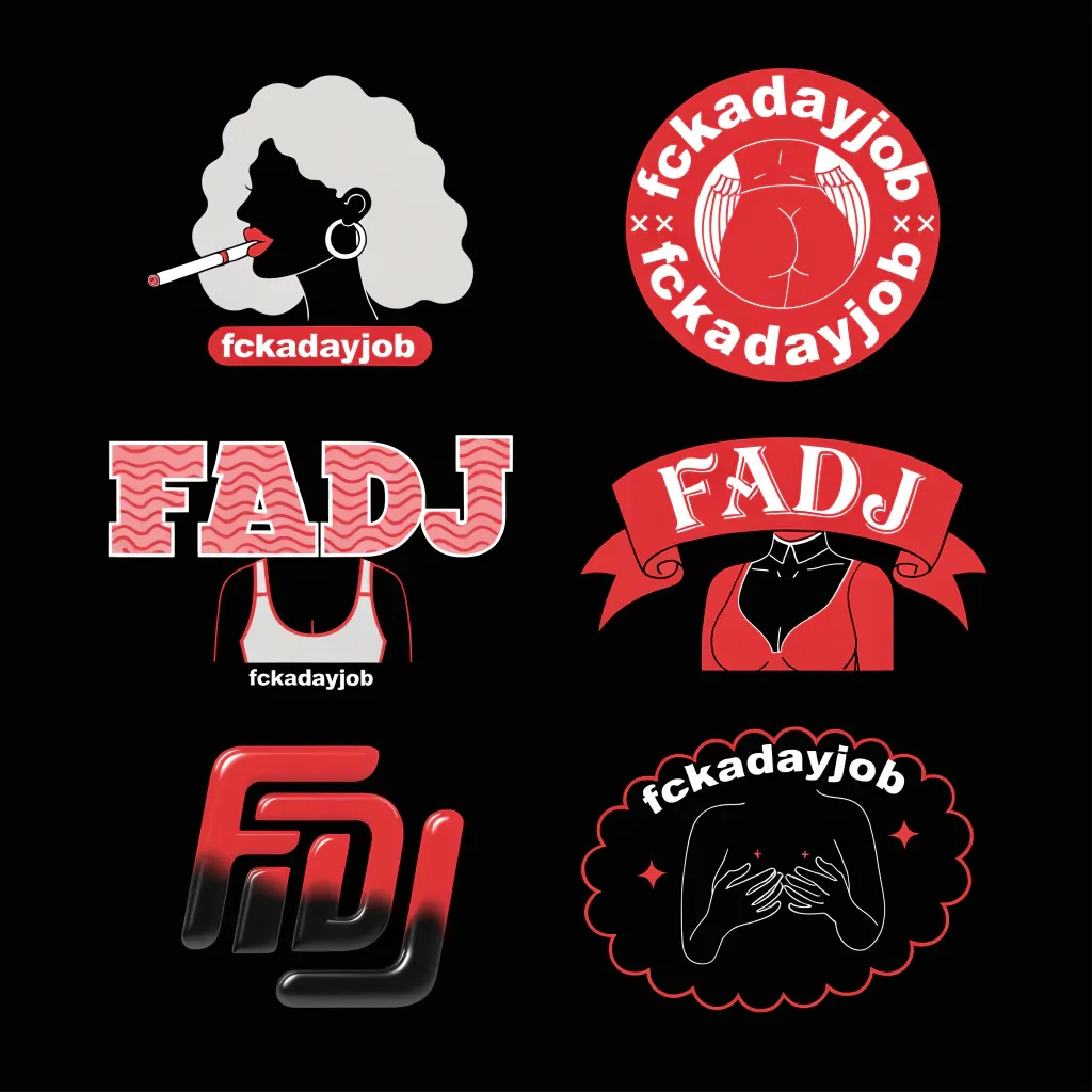 fckadayjob — logo variations vol.3