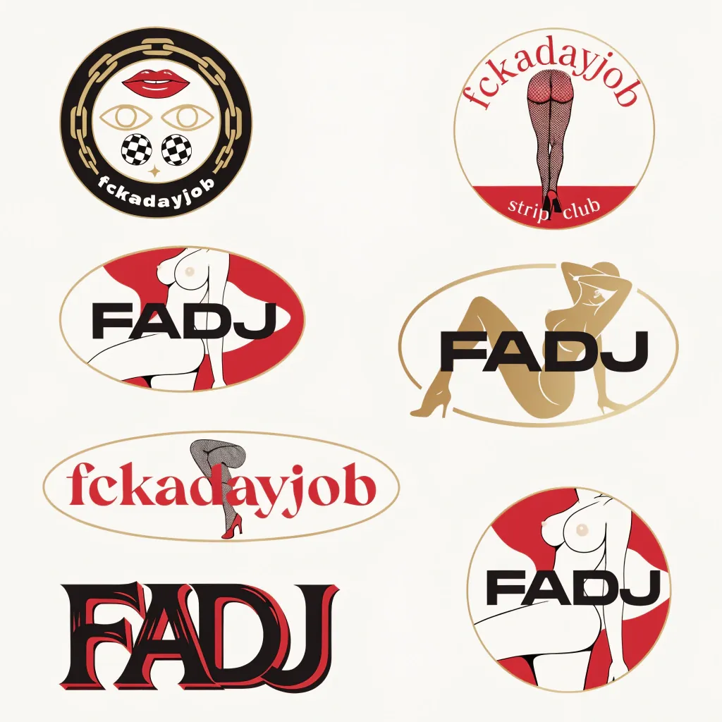 fckadayjob — logo variations sheet