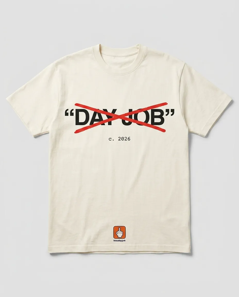 DAY JOB crossed out tee