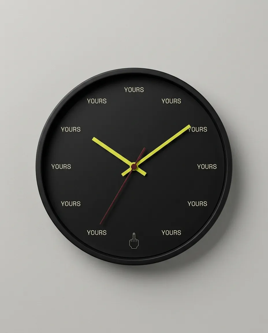 YOURS wall clock — render