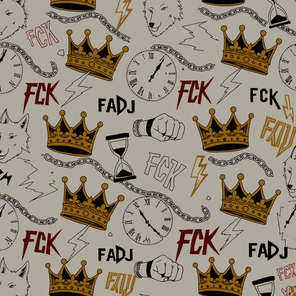 fckadayjob — all-over-print pattern