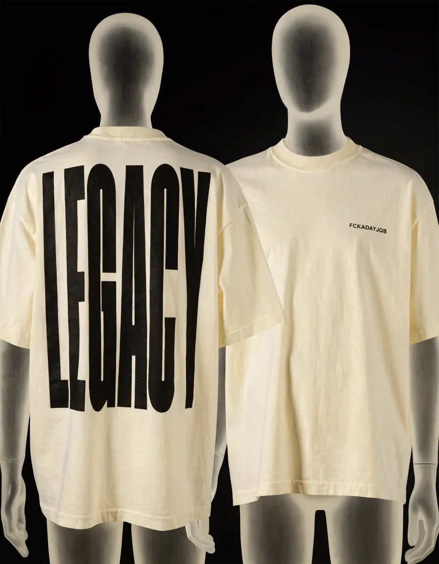 LEGACY cream heavyweight tee